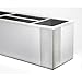 Architect Line Leather-Like Supply Caddy Desk Organizer, White with Brushed Metal, Matching White Stitching and Velvet-Like Lining
