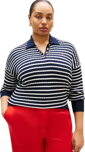 Polo Tommy Hilfiger Ww0ww50853 Pull-Over Femme Confortable Coupe Ample Anti-Froid