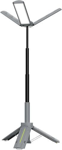 Miniatura 8 de Luz telescópica de campamento LED de 10 W, linterna recargable de 8000 mAh con salida tipo C y USB, IP44 impermeable portátil regulable luz para