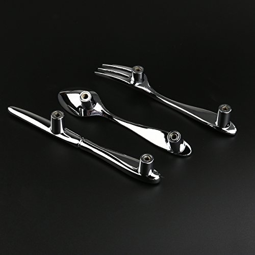 PIXNOR 3pcs Knife Spoon Fork Kitchen Cabinet Closet Drawer Pull Handles Knobs 3 Inch Center to Center - Thumbnail 7