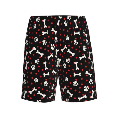 YSBKN Mens Pajama Shorts Soft Lounge Bottoms Sleepwear Pj Pants With Pockets S-4XL