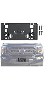 License Plate Bracket For 2019-2024 Ram 1500 DT Rebel TRX - Front Bumper Mount, Replaces CH1068153 - View #10