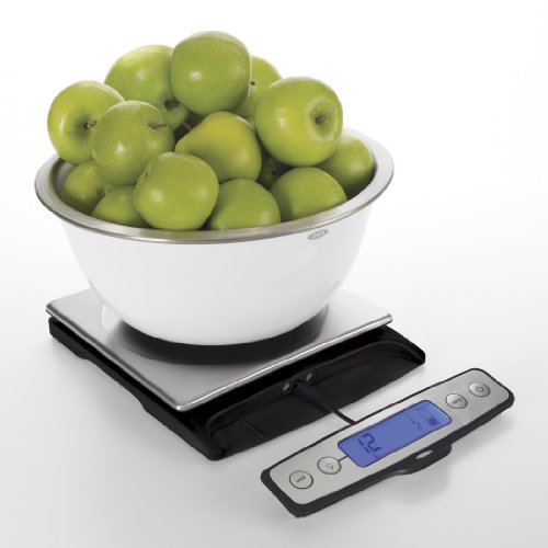 image for OXO 1128380 1128380 Good Grips Stainless Steel Food Scale with Pull Ou