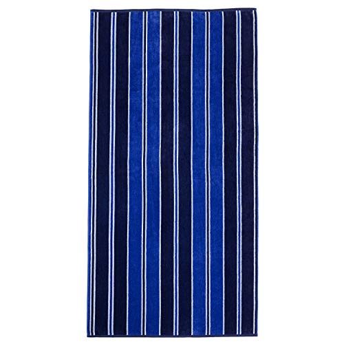 Superior Luxurious 100% Cotton Beach Towels, Oversized 34" x 64", Soft Velour Cotton
