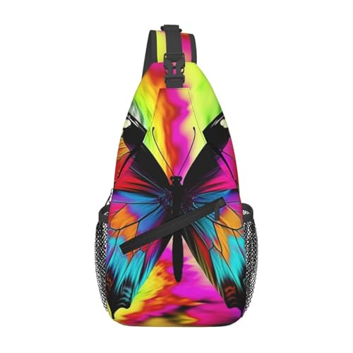 Bolso cruzado deportivo color negro para hombres y mujeres miniatura 1