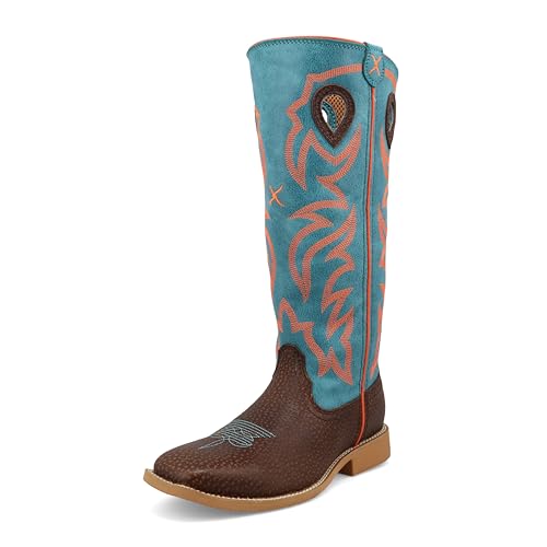 Botte de western Twisted X gar&ccedil;on mod&egrave;le Buckaroo ybk en cuir d'&eacute;quitation