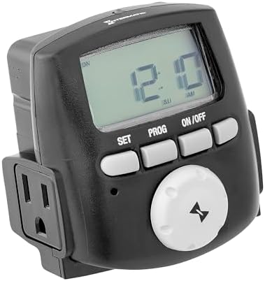 Hinkley 0200LT Landscape Accessory Time Clock, Black 3.25x3.13x3.13