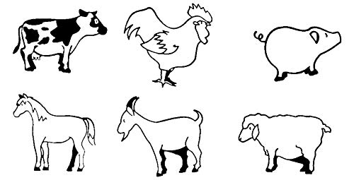 Eduplay 220037 - Tierstempel Bauernhof, 6-er Set