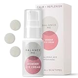 Balance Me Wonder Eye Cream, Dark Circles & Puffy Eyes Treatment with Hyaluronic Acid, Witch Hazel & Cucumber Oil, Anti-Aging, Anti-Wrinkle Eye Cream, (1 x 0.5 fl oz)