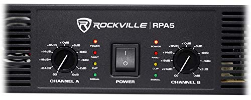 Rockville RPA5 1000W Peak / 400W Rms 2-Channel Power Amplifier thumb #4
