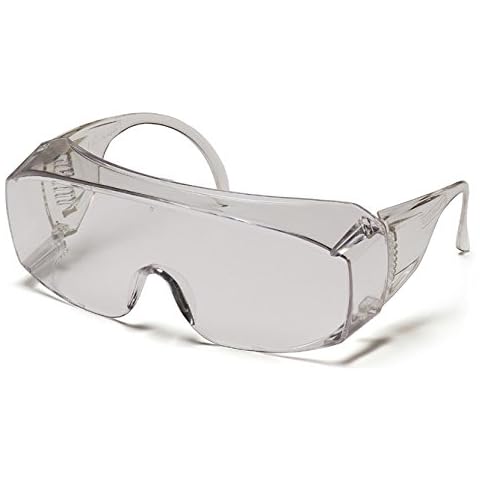 Pyramex Solo Safety Eyewear with Clear Lenses Cover
