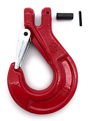 Foto von Befestigungstechnik F.R. | Gabelkopfhaken | 2,0 t für 8mm Kette | 1 Stk. | Lasthaken rot lackiert GK8 Haken für Anschlagkette Kettenhaken (2,00 t - 2000kg | Ø8mm Kette)