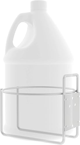 Miniatura 8 de Soporte para jarra de galón montado en la pared con accesorios incluidos, marco de acero resistente y soporte fabricado en Estados Unidos, estante