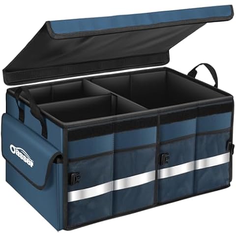 Oasser Collapsible Car Boot Organiser with Cover Cover