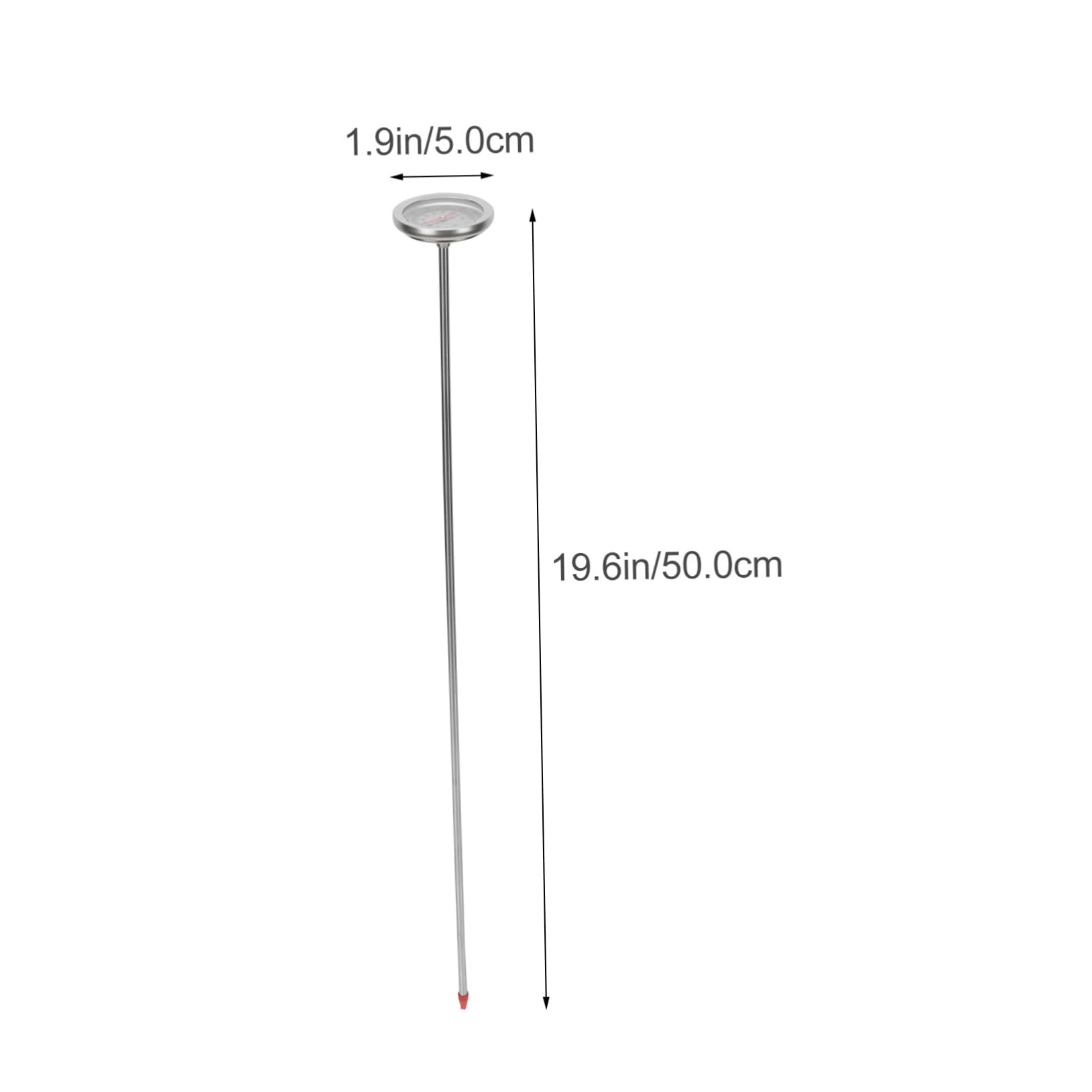 BESPORTBLE 3stücke Edelstahl Bodenthermometer Mit Extra-Langer Sonde Präzises Temperaturmessgerät Für Garten Und Kompostierung Für Pflanzenpflege Und Wachstum
