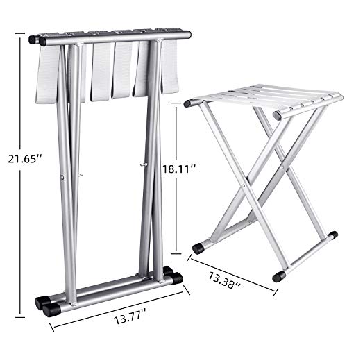 Folding Camp Stool 18.1in Height Comfortable Foldable,Hold up to 624lbs, Super Heavy Duty Camping Chair,Outdoor Big Tall Portable Adults for Fishing,Hunting,Sitting,Large Seat for Heavy Weight People - Thumbnail 2
