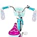 WEIZE Girls Bike for 3-5 Years Old Kids, 14 Inch Kids Bike with Training Wheels, Streamers, Basket and Doll Seat, Children Bicycles with Coaster Brake, Blue