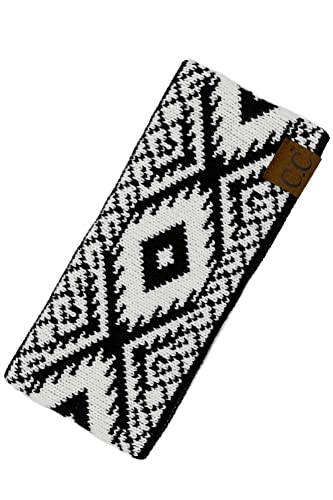 ScarvesMe Women Winter Warm Soft Knit Aztec Headband Headwrap