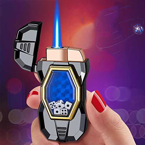 Briquet tempête bleu flamme compact pour accessoires de cigarette - 3