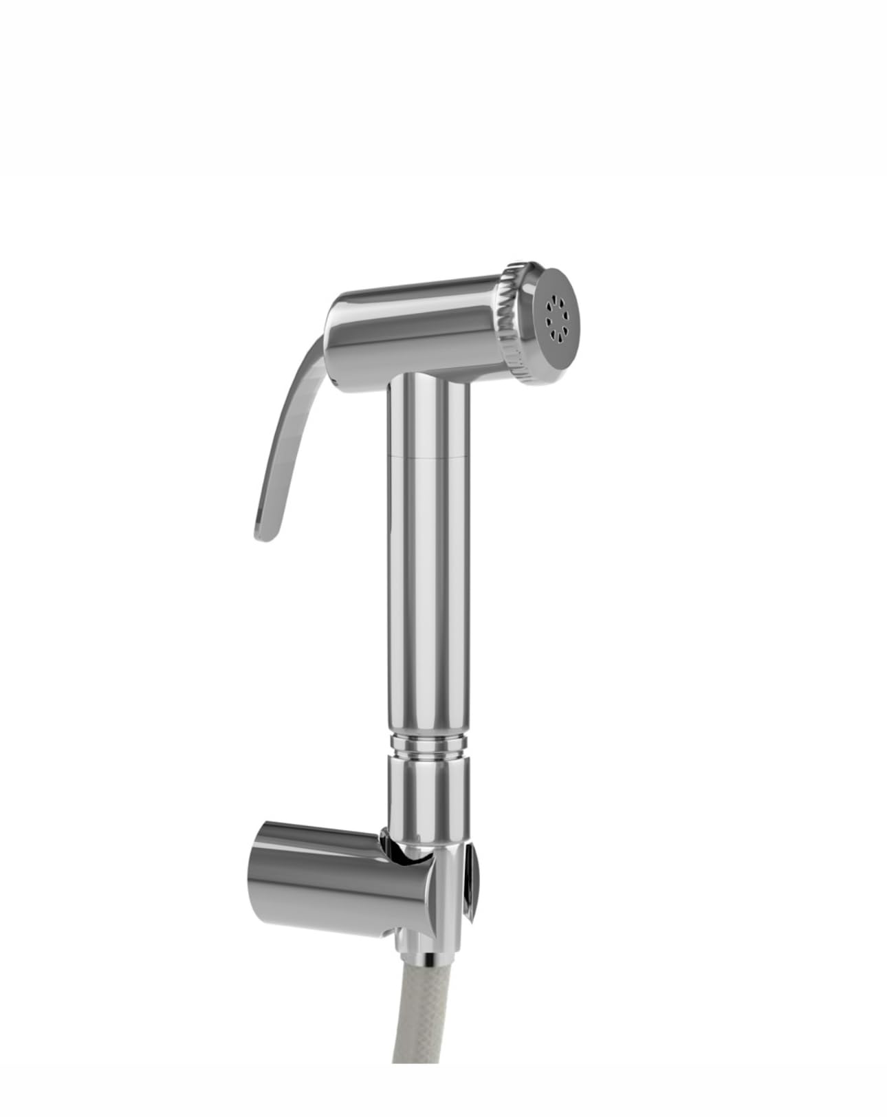 Jaquar ALD-CHR-563 PVC Hand Shower With Tube & Wall Hook, Silver