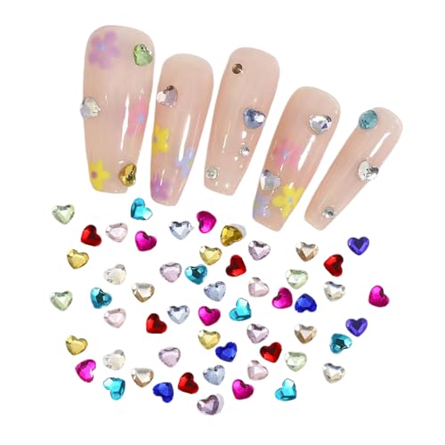 Amazon.co.jp: Tidyworm ハート ネイルストーン 約100個セット