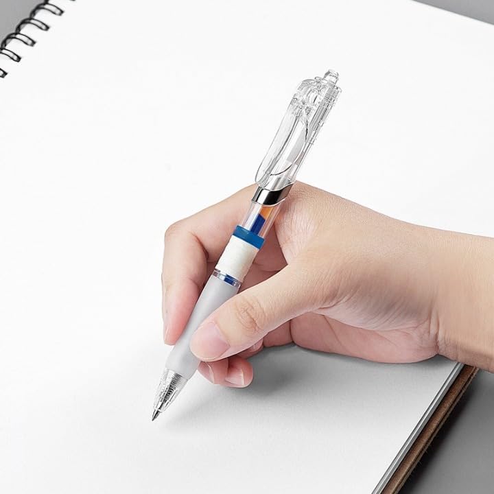 Image of Kinbor Breeze Gel Pens -Blue | 0.5mm Retractable Point | Smooth Writing Gel Ink Pens with Comfortable Grip | Perfect for School, Office, or Journaling - Pack of 5
