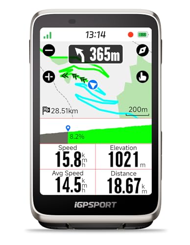Compteur Velo sans Fil Premium iGPSPORT BiNavi Tactile 3,5 Pouces avec Suivi VO2 Max