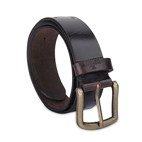 Image of THE CLOWNFISH Men's Genuine Leather Belt with Textured /Embossed Design
