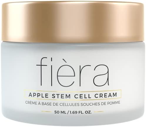 FIÈRA Apple Stem Cell Moisturizing Cream - Women Anti Aging Skincare For Face, Day and Night - Combats Dark Spots & Wrinkles With Hyaluronic Acid, Sea Buckthorn Oil - 50 ML / 1.69 FL. OZ.
