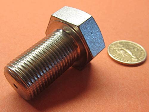 18-8 Stainless Steel Hex Bolts FT 7/8''-14 Thread x 1.50'' Long 1 pc, Silver