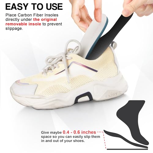 Plantillas de Fibra de Carbono para Hombre y Mujer, Par miniatura 3