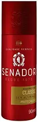 Desodorante Masculino Senador Classic, 90ml, Sem Alumínio, Proteção 24H