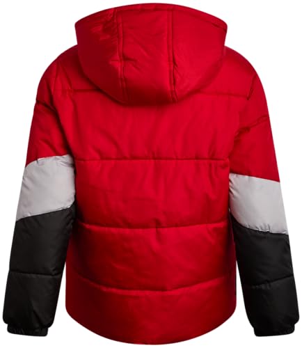 Image of iXtreme Boys Puffer Jacket - Wind & Water Resistant Soft Fleece Lined Warm Winter Jacket for Boys with Winter Hat