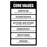 Inspirational Magnets,Core Values Fridge Magnet,Magnetic Encouraging Quote Magnets with Daily Motivation for Fridge, Office & School (CORE Values)