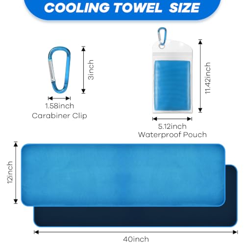 ExTowel Excellent 4Pack Cooling Towels for Neck and Face Cooling Neck Wraps - image 4