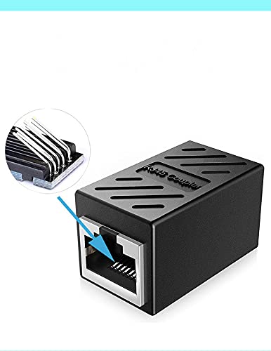 MAI UTILIZZATO] Adattatore splitter RJ45, accoppiatore RJ45, adattatore splitter Ethernet LAN