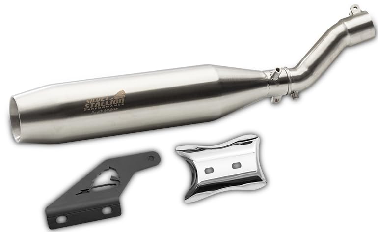Blaze Exhaust System for Triumph Speed 400 / Scrambler 400X / T4, +2 BHP Boost, +4.9 Nm Torque, Aerodynamic Design, Lightweight (Brushed)-picture-25
