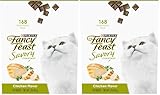 Fancy Feast Purina Limited Ingredient Cat Treats, Savory Cravings Chicken Flavor - 3 oz. Box (Pack of 2)