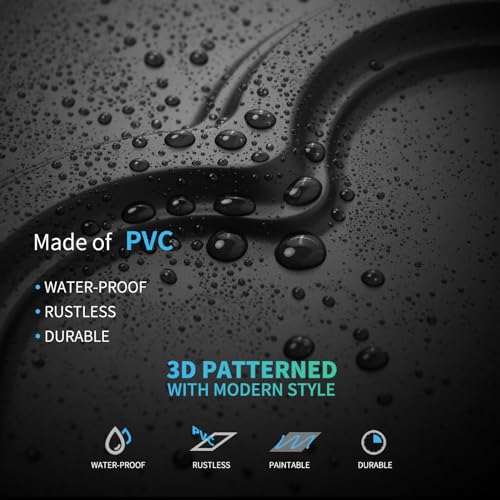 Image of Art3d Decorative PVC Drop Ceiling Tiles, 24 x 48 Inch, 12-Pack, Black