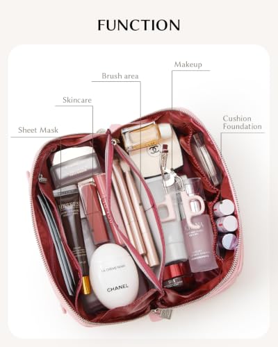 Image of EACHY Travel Makeup Bag Organizer, Toiletry Bag for Women, Cosmetic Pouch