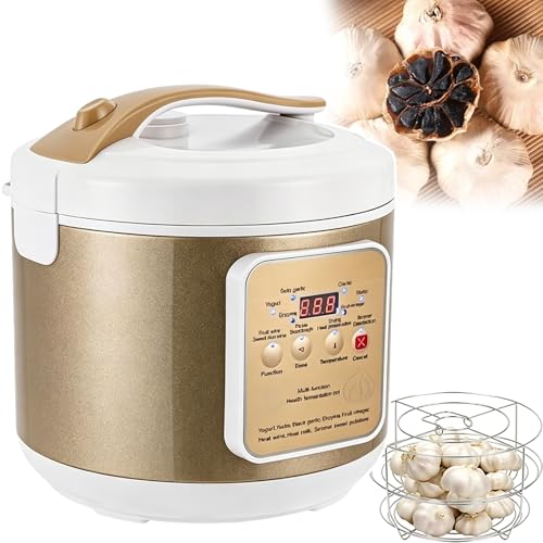 Troqullium Olla de Fermentación Multifuncional,con Función de Secado,6L Capaz de fermentar 1-1,5kg, for ajo Negro, Vino de arroz Dulce, Yogur y Otros Alimentos