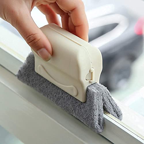 Image of RECLUSE 2 in 1 Multifunctional Groove Cleaning Brush with Scraper - Gap, Track & Slit Cleaner for Windows, Doors, Kitchen, Bathroom, Keyboard & Hard-to-Reach Household Areas