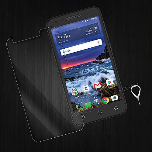 Tempered Glass Screen Protector Compatible with AT&T Alcatel Cameox 4G LTE 5044R [Scratch Resistance] [Ultra Thin] with SIM Key