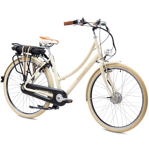 TRETWERK - 28 Zoll EBike Damen Fahrrad Pedelec - E-Classic beige -...