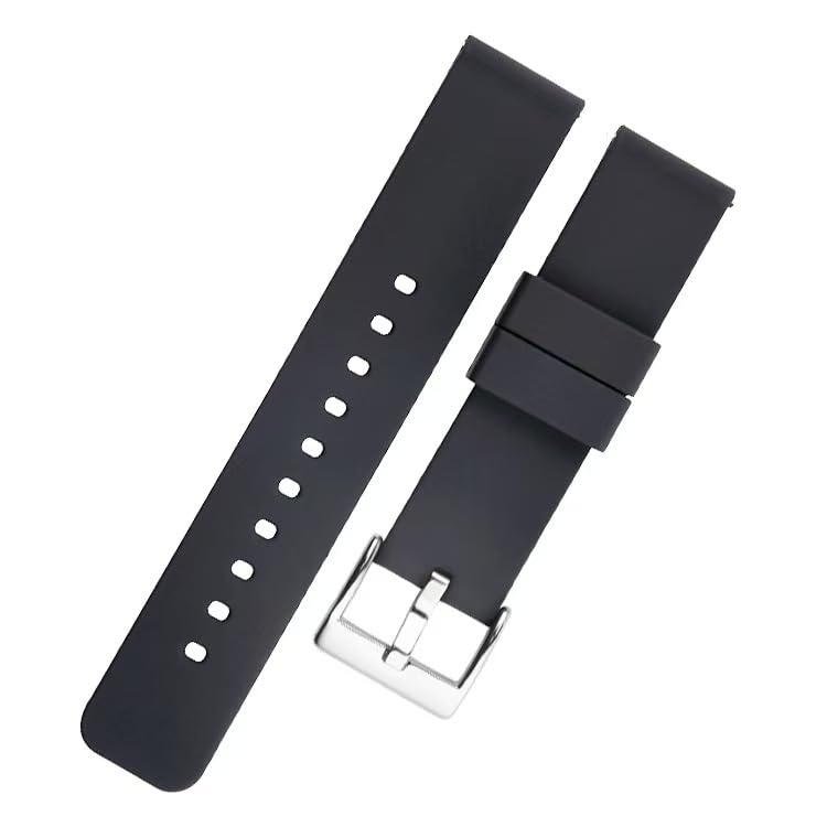 Correa negra de silicona para reloj mujer