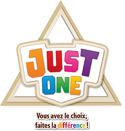 Asmodee - Just One - Jeu de Société Famille - Jeu d 'Ambiance Coopératif pour Enfants dès 8 Ans - Jeu de Cartes avec Mots à Deviner - 3 à 7 Joueurs - 20 Min - Version française - Repos Production