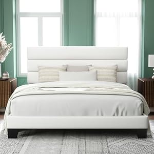 Allewie King Size Platform Bed Fram...
