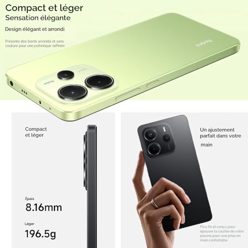 Xiaomi Redmi Note 14 8 Go + 256 Go Global Edition Smartphone 6,67 Pouces AMOLED écran Bleu (no Charger)