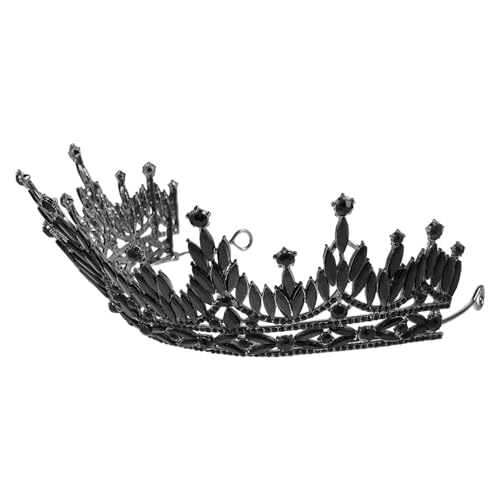 Couronne noire en strass Zerodeko évite les coiffures ternes