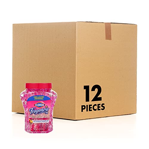 Clorox Fraganzia Crystal Beads Air Freshener, Spring Scent, 12 Fl Oz, 12-Pk - image 1